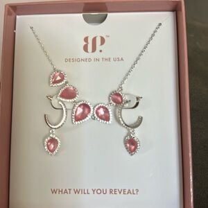 Bomb party simply sets necklace and matching earrings